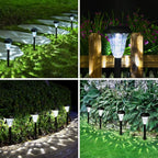GIGALUMI 12 Pack Solar Lights Outdoor Waterproof, Cool White Pathway Lights - Image 3