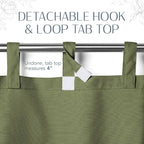 Elrene Home Fashions Matine Weatherproof Tab-Top Indoor/Outdoor Solid Color - Image 5