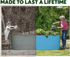 9-in-1 Galvanized Raised Garden Beds Outdoor // 8×2×2.5 ft Modular Planter - Image 5