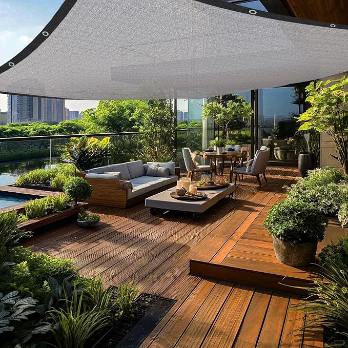 Grey Sun Shade Cloth, Pergola Shade Cover - Image 7