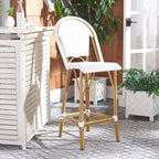 Safavieh PAT4008C Outdoor Collection Ford White French Bistro 30-inch Bstro Bar - Image 10