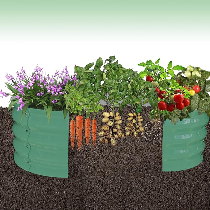 2-Pack Galvanized Raised Garden Bed, Veggies & Flowers. Rust-Resistant Raised - Image 5