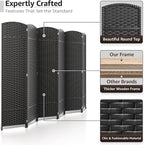 Sorbus 6 Panel Room Divider 6 ft. Tall - Image 3