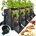4Pcs 15 Gallon Potato Grow Bags by Pamazy