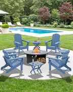 SERWALL Folding Outdoor Side Table Set of 6, Adirondack End Table - Image 10
