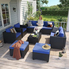 Aoxun 9 Piece Outdoor Patio Furniture Set 8 Seats, Outdoor Sectional - Image 3