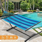 Lazy Daze Hammocks 10.5 FT Double 2 Person Caribbean Rope Hammock, Hand Woven - Image 2
