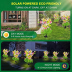 Solar Garden Lights Outdoor Waterproof, 4 Packs Solar Swaying Butterfly Lights - Image 6