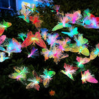 JJGoo 2 Pack Solar Garden Lights, Solar Butterfly Swaying Light - Image 2