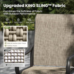 PHI VILLA 5 Piece Patio Dining Set - Image 2