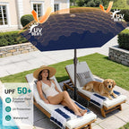 AreShark 7.5FT Patio Umbrella Table Market Umbrella - Image 5
