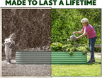 9-in-1 Galvanized Steel Raised Garden Bed // 8×2×1.5 ft Modular Planter - Image 4