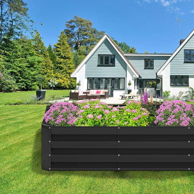 2PCS 4x2x1FT Galvanized Raised Garden Bed, Planter Raised Beds-Metal Garden Box - Image 8