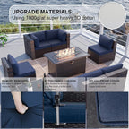 Kullavik 8 Pieces Outdoor Patio Furniture Set - Image 4