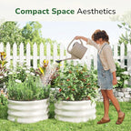 GreatBuddy 2x2x1 ft Round Galvanized Raised Garden Bed, Easy-Assembly Raised Bed - Image 2