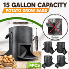 4Pcs 15 Gallon Potato Grow Bags - Image 5