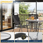 Shintenchi 6 Piece Patio Dining Set - Image 3