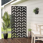 Casaphoria 72" H x 35" W Metal Privacy Screen, Outdoor Freestanding Decorative - Image 3