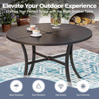 5 Piece Patio Dining Set for 4, Outdoor Table and Chairs Set for Lawn Backyard - Image 4