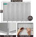 Sorbus 6 Panel Room Divider 6 ft. Tall - Image 5