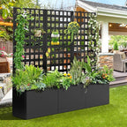 FENCY Metal Planter Box with Trellis, Planter Trellis - Image 8