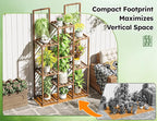 EnHomee Plant Stand Indoor Wood Plant Stand Outdoor Plant Shelves - Image 7