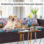 8Pcs Stretch Patio Cushion Covers, Outdoor Couch Covers Replacement, Outdoor - Image 4