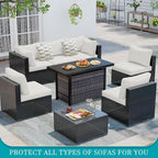 12Pcs Stretch Patio Cushion Covers, Outdoor Couch Covers Replacement, Outdoor - Image 4