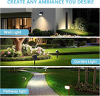 Solar Lights Outdoor Waterproof IP65, Auto On/Off, 2700K 2 Lighting Modes - Image 7