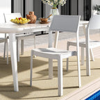 VECELO 4 Pack Stackable Dining Chairs, Plastic Patio Chairs - Image 8