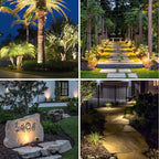 APONUO Solar Spot Lights Outdoor 4-in-1 Solar Landscape Lights Dusk to Dawn - Image 3