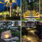 APONUO Solar Spot Lights Outdoor 6-in-1 Landscape Lighting Dusk to Dawn Solar - Image 6
