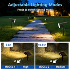 Solar Lights Outdoor Waterproof IP65, Super Bright LED, 3000K 2 Lighting Modes - Image 2