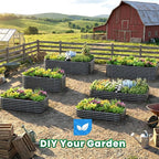 Quictent Galvanized Raised Garden Bed Kit, Dark Grey - Image 7
