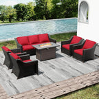Joyside Wicker Patio Furniture Sets, 6 Pieces Upgraded Large Size Outdoor - Image 6