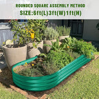 Land Guard Green Raised Bed, 6×3 ft Elevated Planter Box, Raised Beds - Image 6