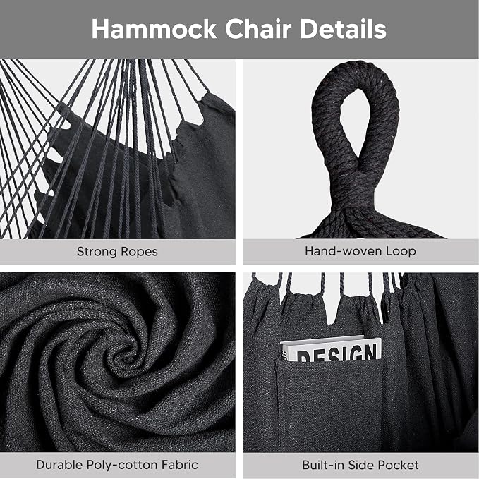 SUNCREAT 2-in-1 Convertible Double Hammocks 2 Person Heavy Duty, Large Patio - Image 6