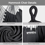SUNCREAT 2-in-1 Hammocks Convertible Portable Double Hammock - Image 5