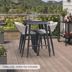 PURPLE LEAF Outdoor Bar Table Rectangular Bar High Pub Dining Table - Image 3