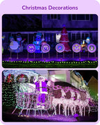 EDISHINE Christmas Decorations PAR38 Purple LED Flood Light Bulbs Outdoor - Image 3