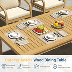 Wisteria Lane 3 Pieces Acacia Patio Dining Set - Image 4