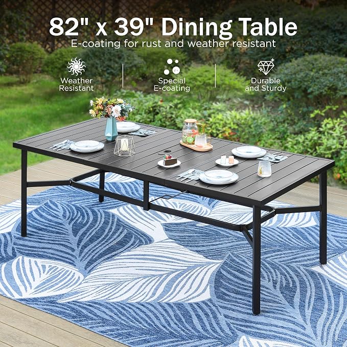 PHI VILLA 9 Pieces Outdoor Dining Set - Image 5