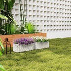 Outsunny Railing Planter Box, Hanging Flower Pots - Image 9