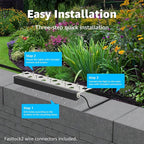 SUNVIE 12 Inch LED Hardscape Lighting 2700K Soft White Retaining Wall Lights 7W - Image 7