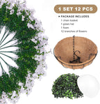 Artificial Faux Hanging Plants Flowers Basket - Image 3