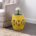 JONATHAN Y TBL1022E Lucky Coins 16" Chinese Ceramic Drum Indoor/Outdoor Garden - Image 6