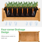Yaheetech 46″ L × 23.5″ W × 16″ H Wooden Raised Garden Bed, Horticulture Wood - Image 8