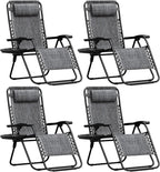 Homall Zero Gravity Chair Patio Folding Lawn Outdoor Lounge Reclining Chair by Homall