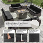 Kullavik 13PCS Outdoor Patio Furniture Set - Image 6