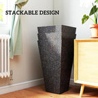 Outsunny 28 Inch Tall Planters for Outdoor Plants, Stackable Tapered Large - Image 8